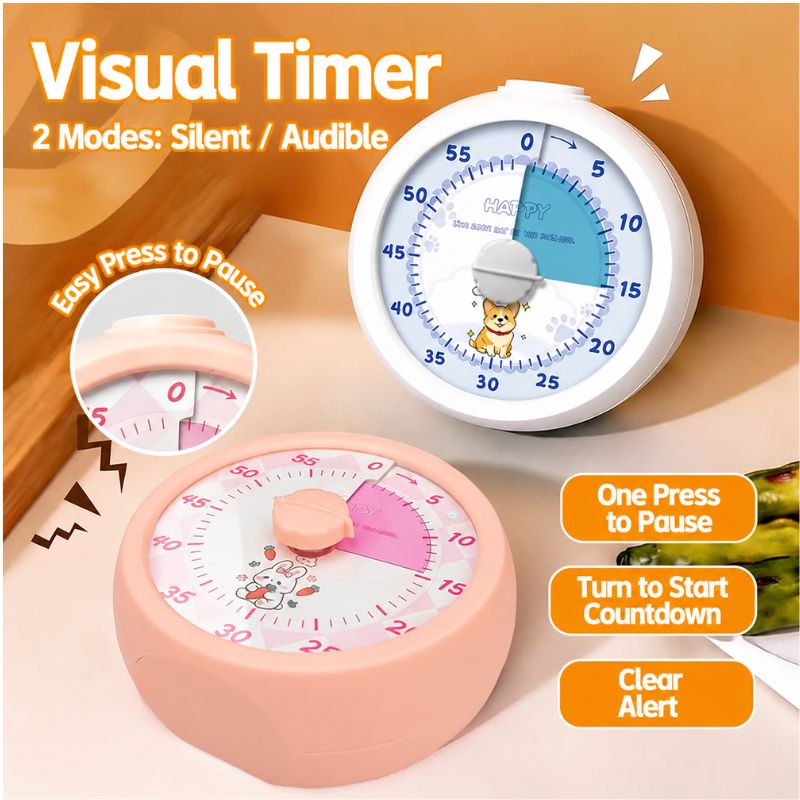 Electronics Gadgets For Kids - Drehbarer Countdown-Timer Visueller Zeitmanager Wecker Kinder-Selbstdisziplin-Gadget