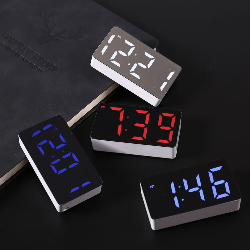 Electronic Gadgets For Home - LED elektronische Uhr Spiegel Wecker Heimtextilien